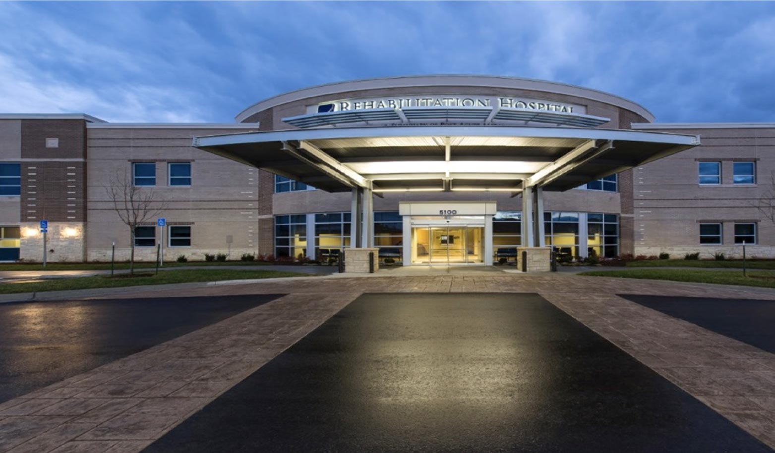 exterior photo of a rehabilitation hospital